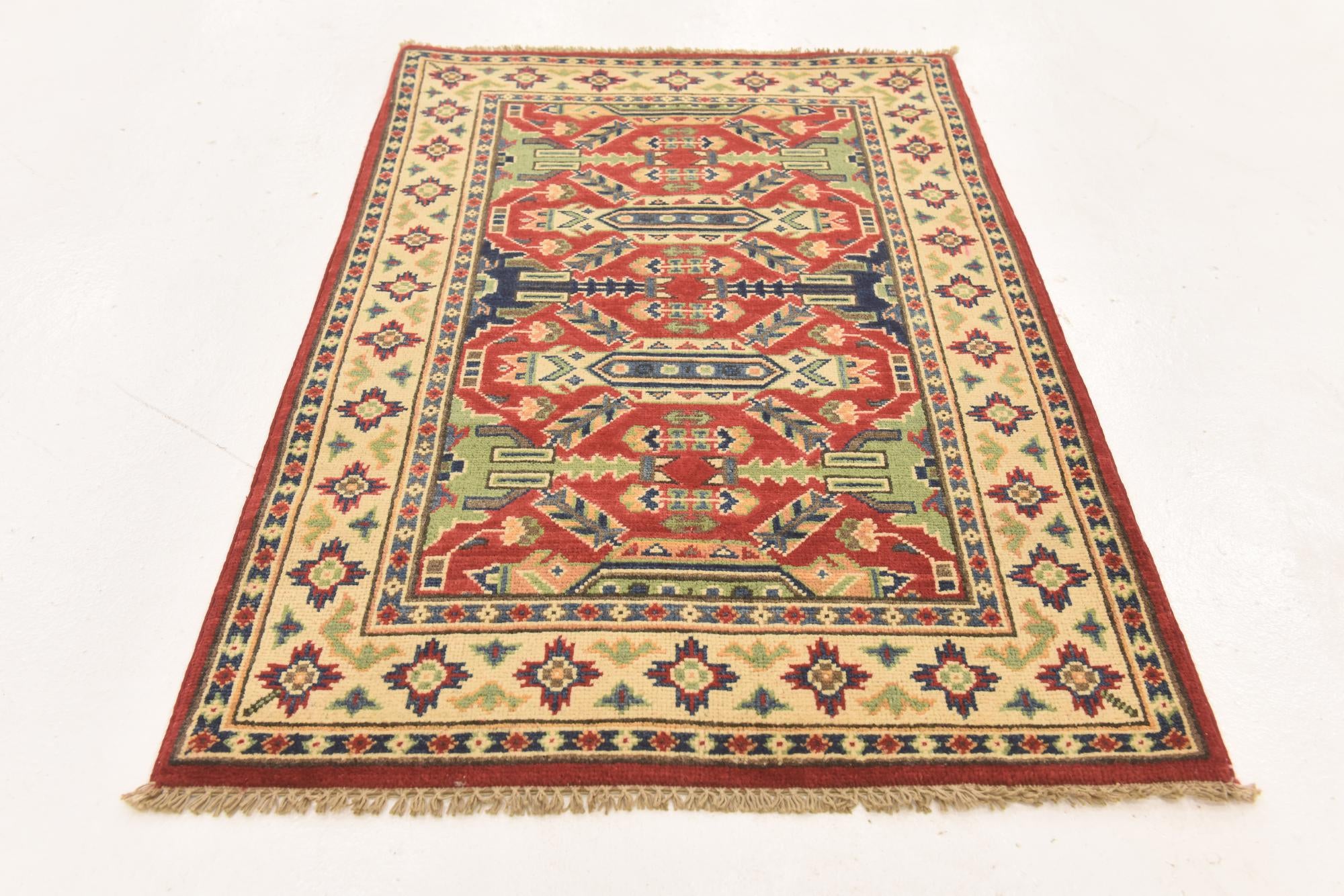 2' 7 x 3' 11 Hand Knotted Kazak Rug