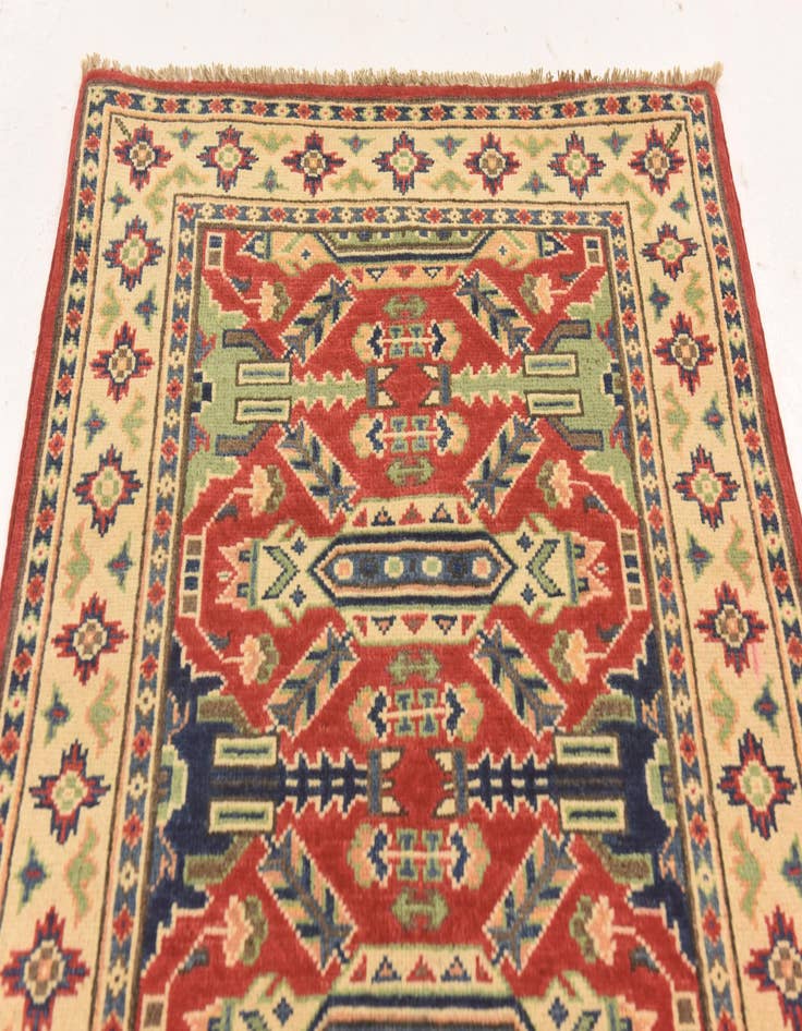 Detail image of 2' 7 x 3' 11  Hand Knotted Kazak Rug