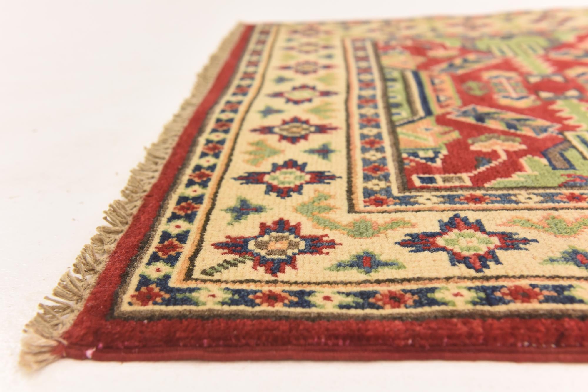 2' 7 x 3' 11 Hand Knotted Kazak Rug