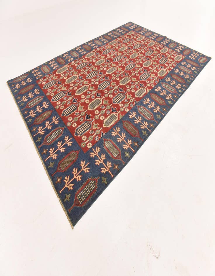 Detail image of 6' 6 x 9' 9  Hand Knotted Kazak Rug