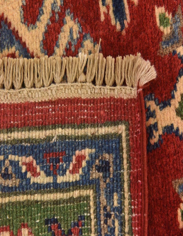Detail image of 6' 2 x 9' Hand Knotted Kazak Rug