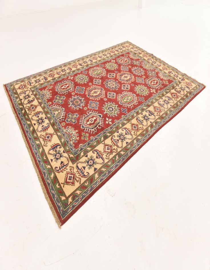 Detail image of 6' 2 x 9' Hand Knotted Kazak Rug