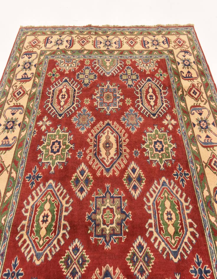 Detail image of 6' 2 x 9' Hand Knotted Kazak Rug