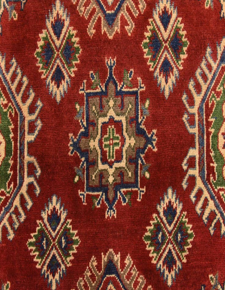 Detail image of 6' 2 x 9' Hand Knotted Kazak Rug