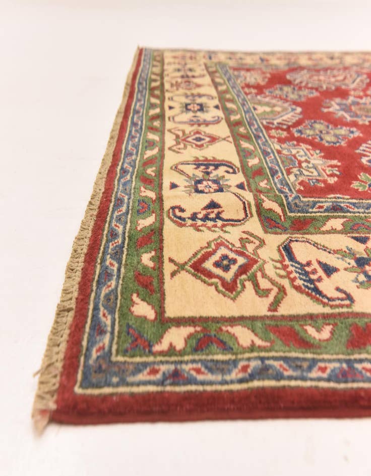 Detail image of 6' 2 x 9' Hand Knotted Kazak Rug