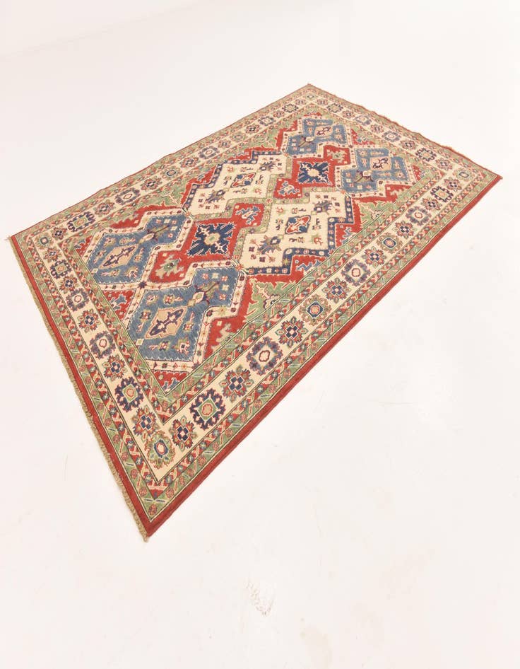 Detail image of 6' x 9'  Hand Knotted Kazak Rug