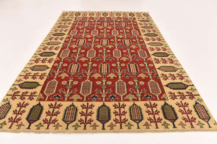 5' 5 x 8' 2 Hand Knotted Kazak Rug