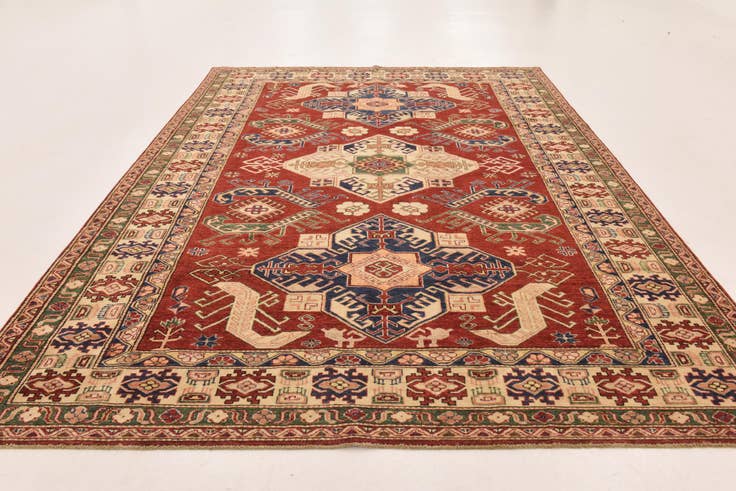 Detail image of 7' x 9' 5 Hand Knotted Kazak Oriental Rug