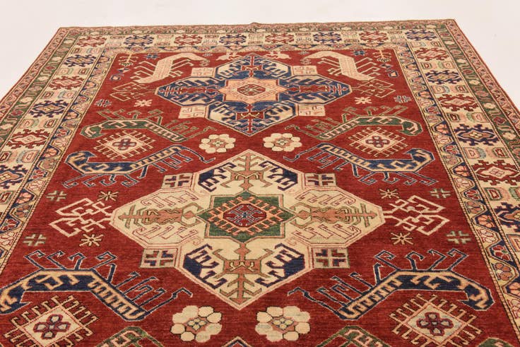 Detail image of 7' x 9' 5 Hand Knotted Kazak Oriental Rug