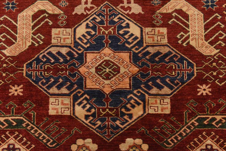 Detail image of 7' x 9' 5 Hand Knotted Kazak Oriental Rug