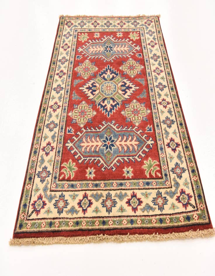 Detail image of 2' 9 x 3' 10  Hand Knotted Kazak Rug