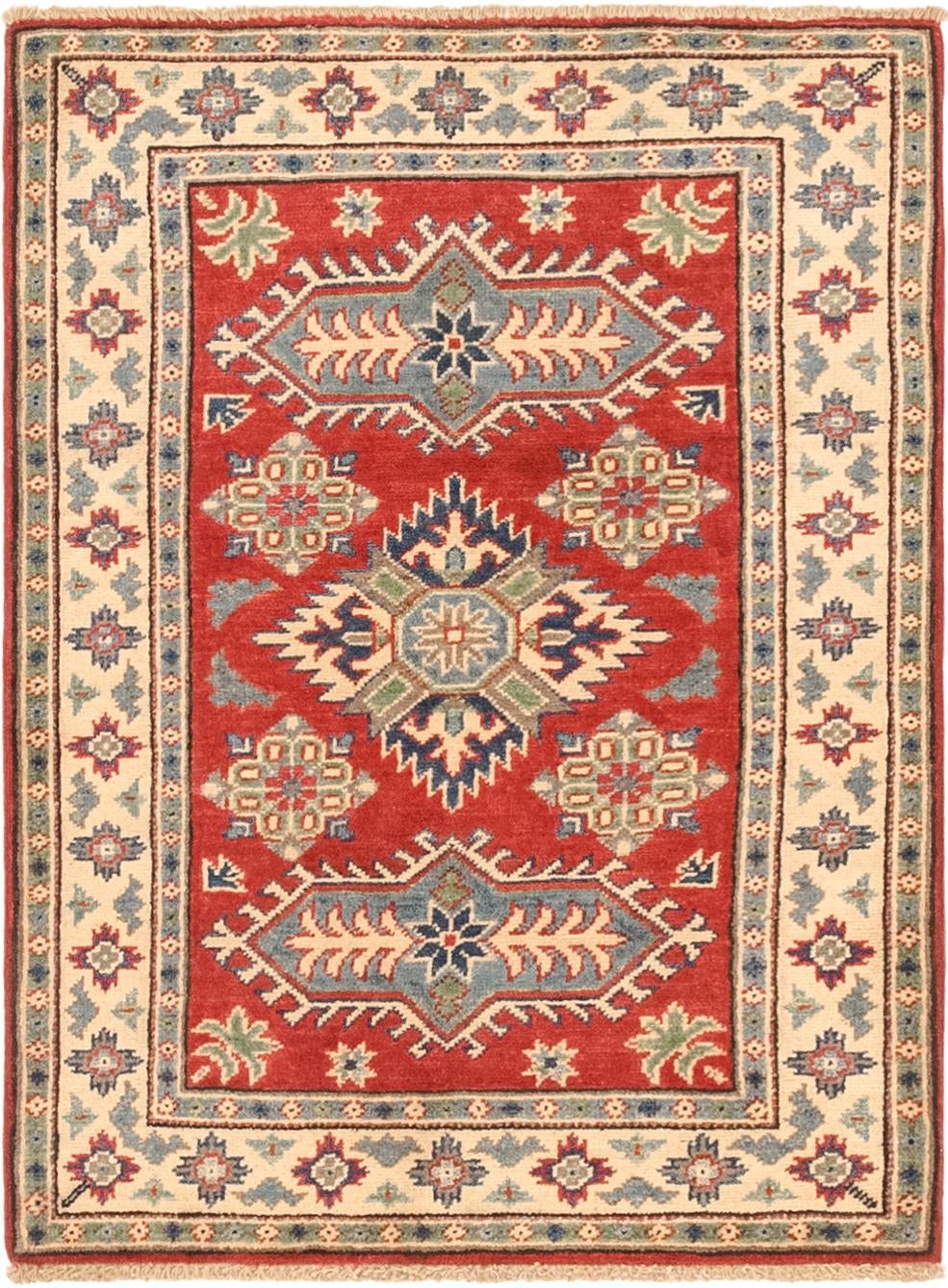 2' 9 x 3' 10 Hand Knotted Kazak Rug