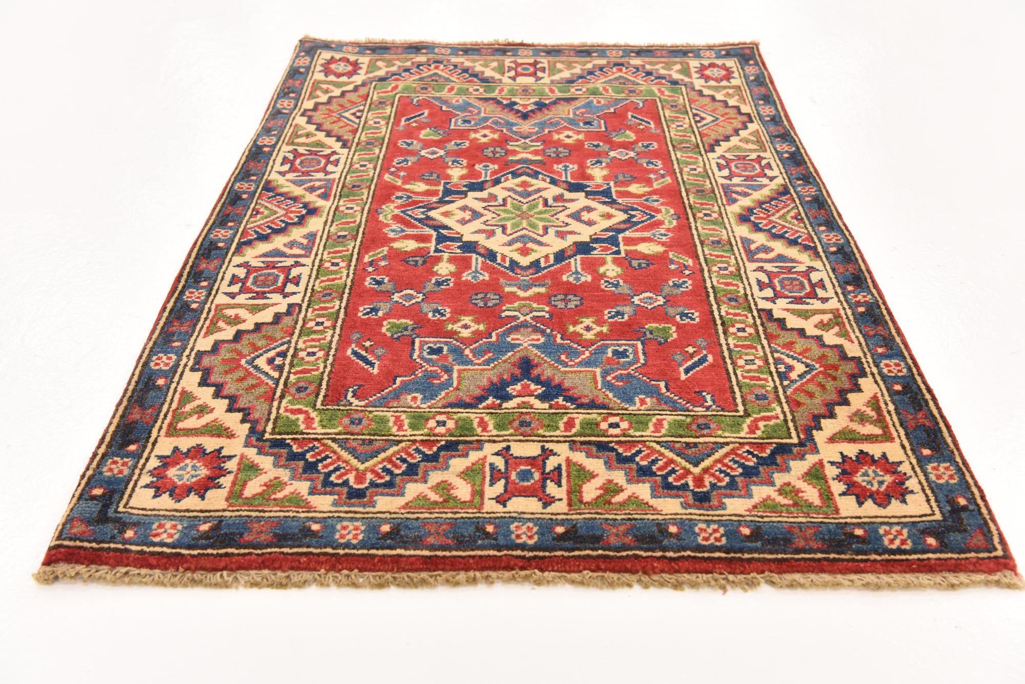2' 9 x 4' Hand Knotted Kazak Rug