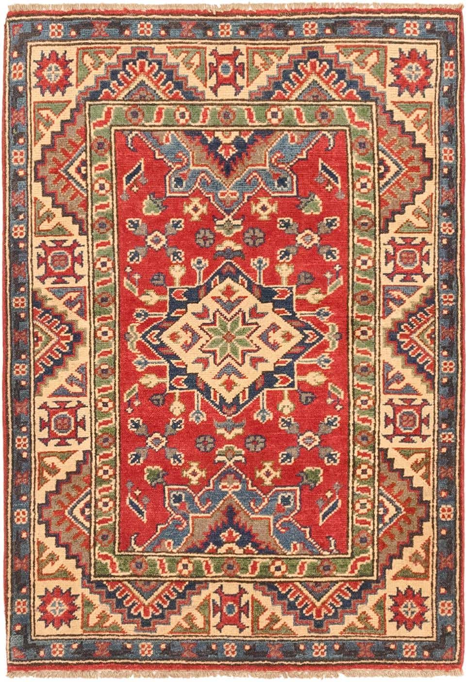 2' 9 x 4' Hand Knotted Kazak Rug