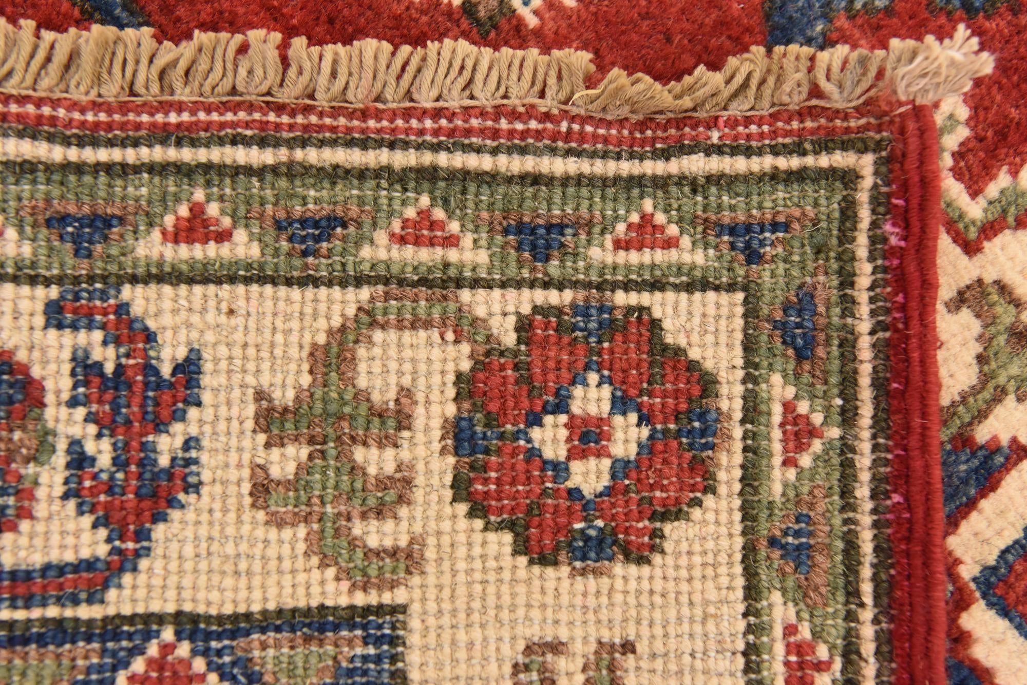 2' 7 x 4' 1 Hand Knotted Kazak Rug