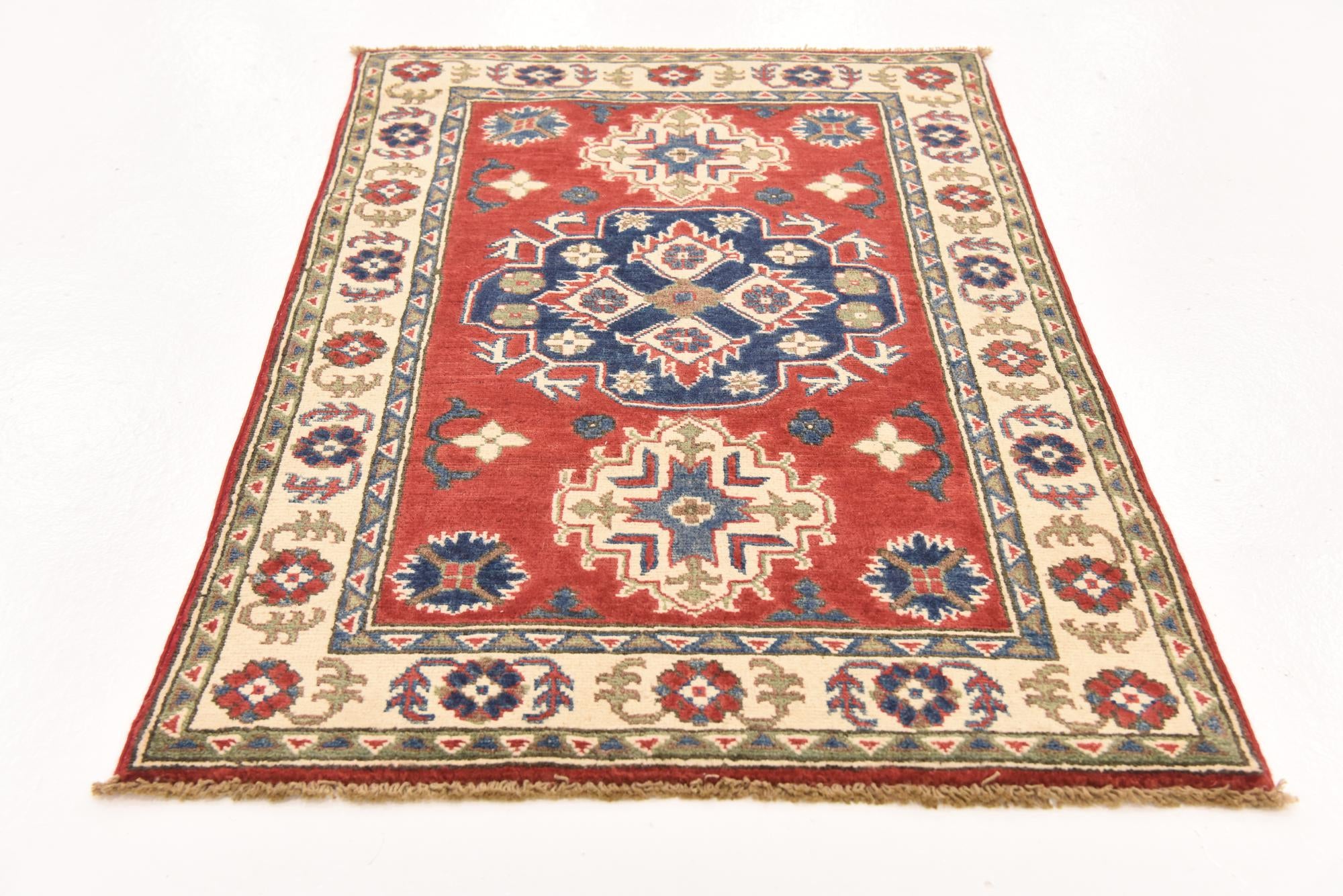 2' 7 x 4' 1 Hand Knotted Kazak Rug
