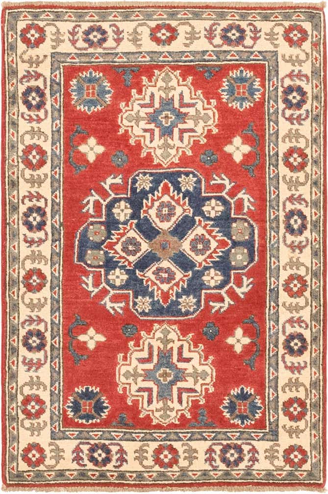 2' 7 x 4' 1 Hand Knotted Kazak Rug