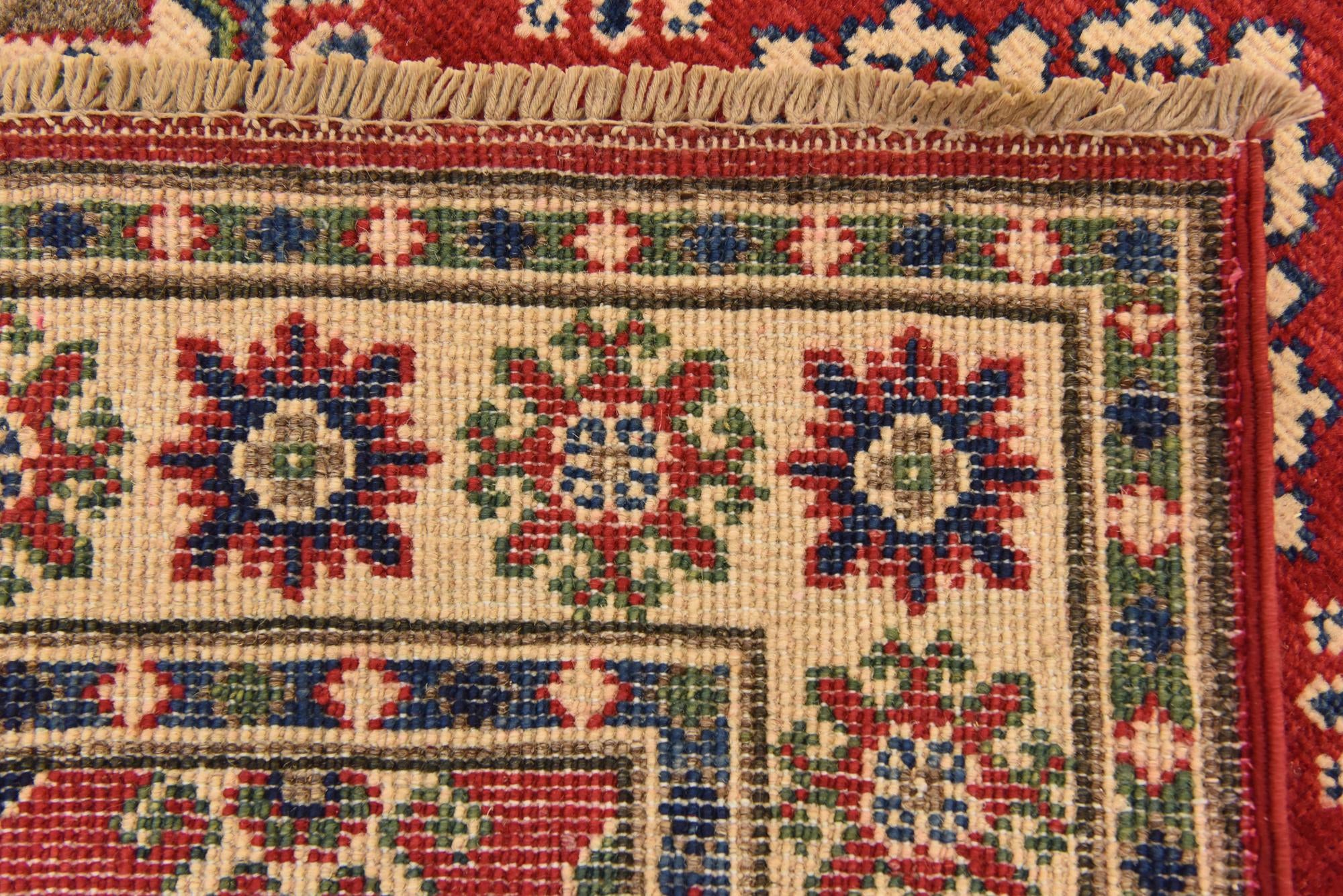 2' 8 x 4' 3 Hand Knotted Kazak Rug