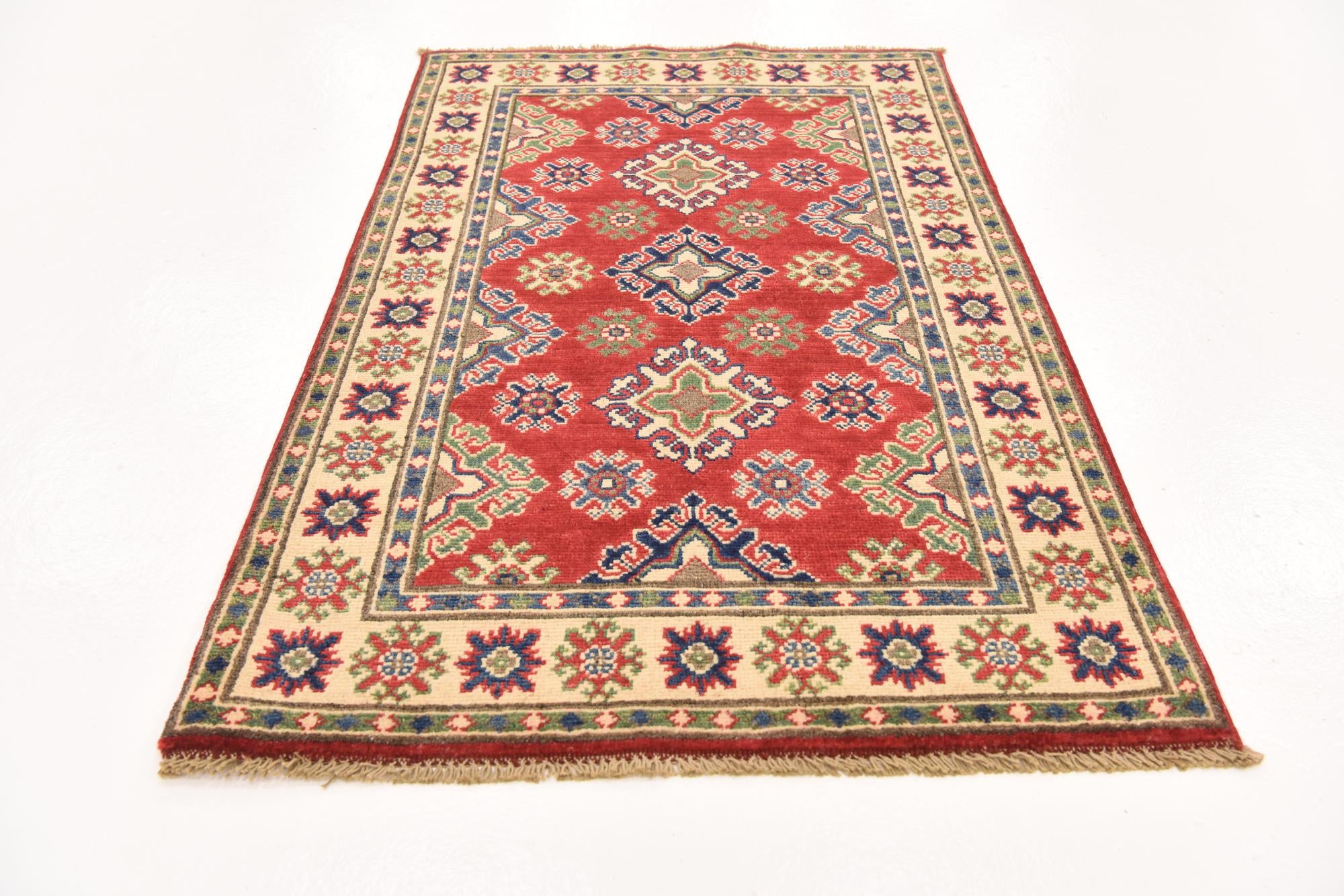 2' 8 x 4' 3 Hand Knotted Kazak Rug