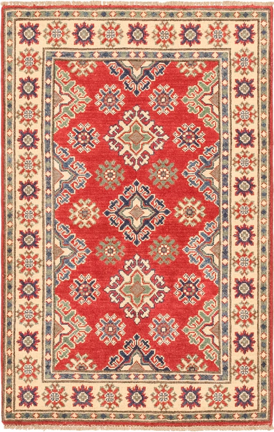 2' 8 x 4' 3 Hand Knotted Kazak Rug