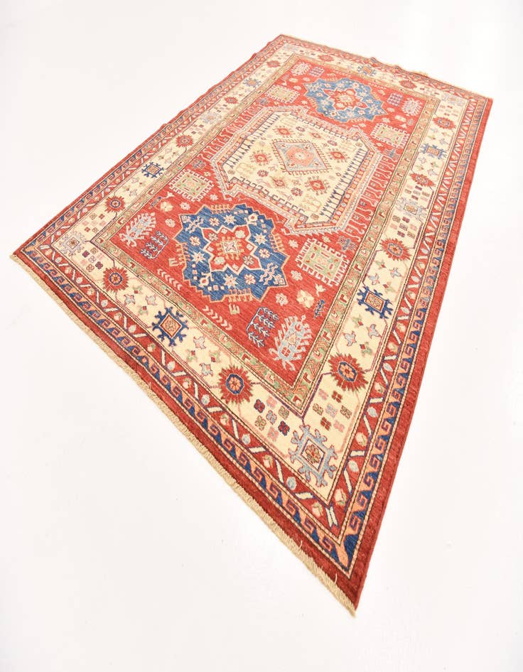 Detail image of 5' 7 x 7' 9  Hand Knotted Kazak Oriental Rug