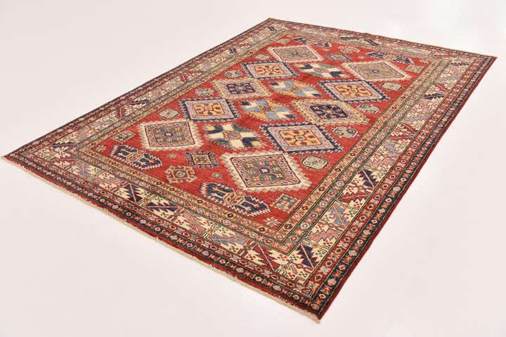 5' 9 x 7' 11 Hand Knotted Kazak Oriental Rug