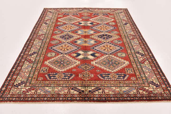 5' 9 x 7' 11 Hand Knotted Kazak Oriental Rug