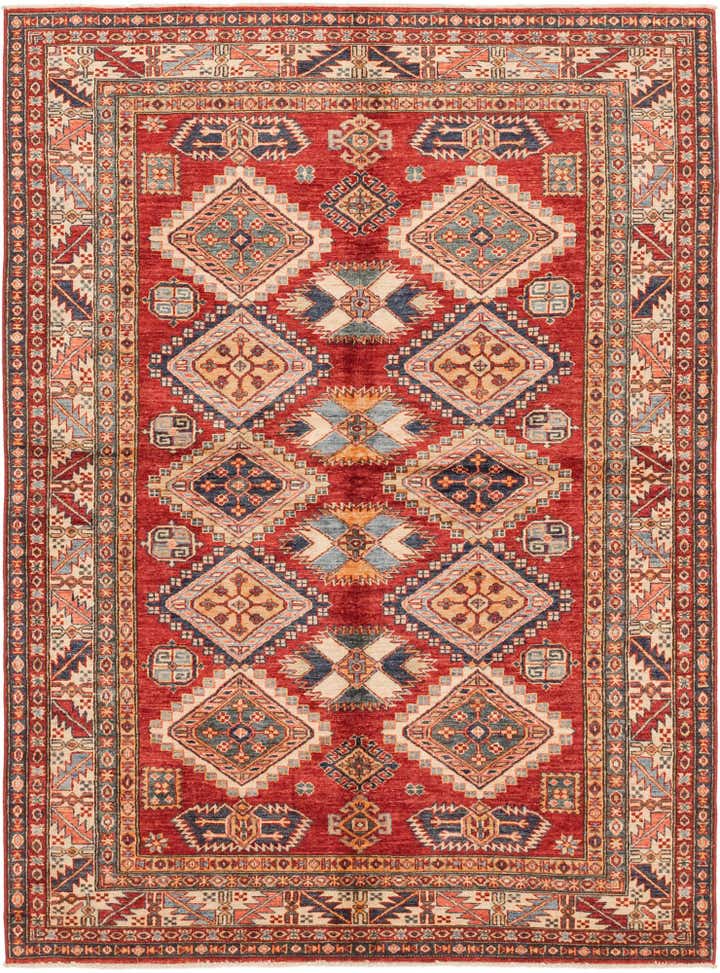 5' 9 x 7' 11 Hand Knotted Kazak Oriental Rug