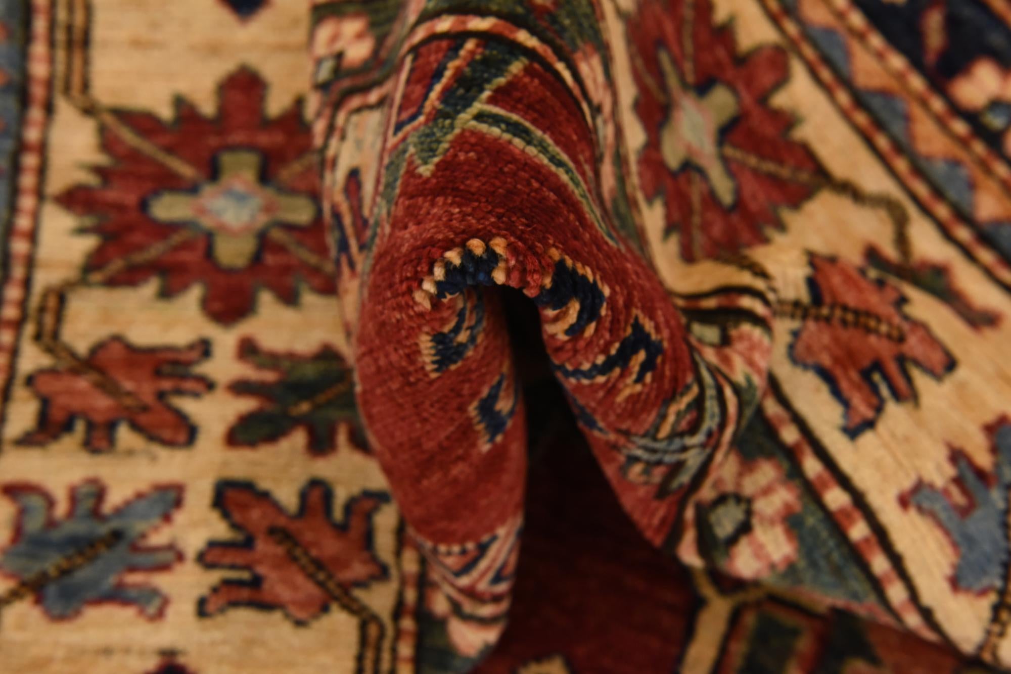 5' 8 x 8' 2 Hand Knotted Kazak Oriental Rug