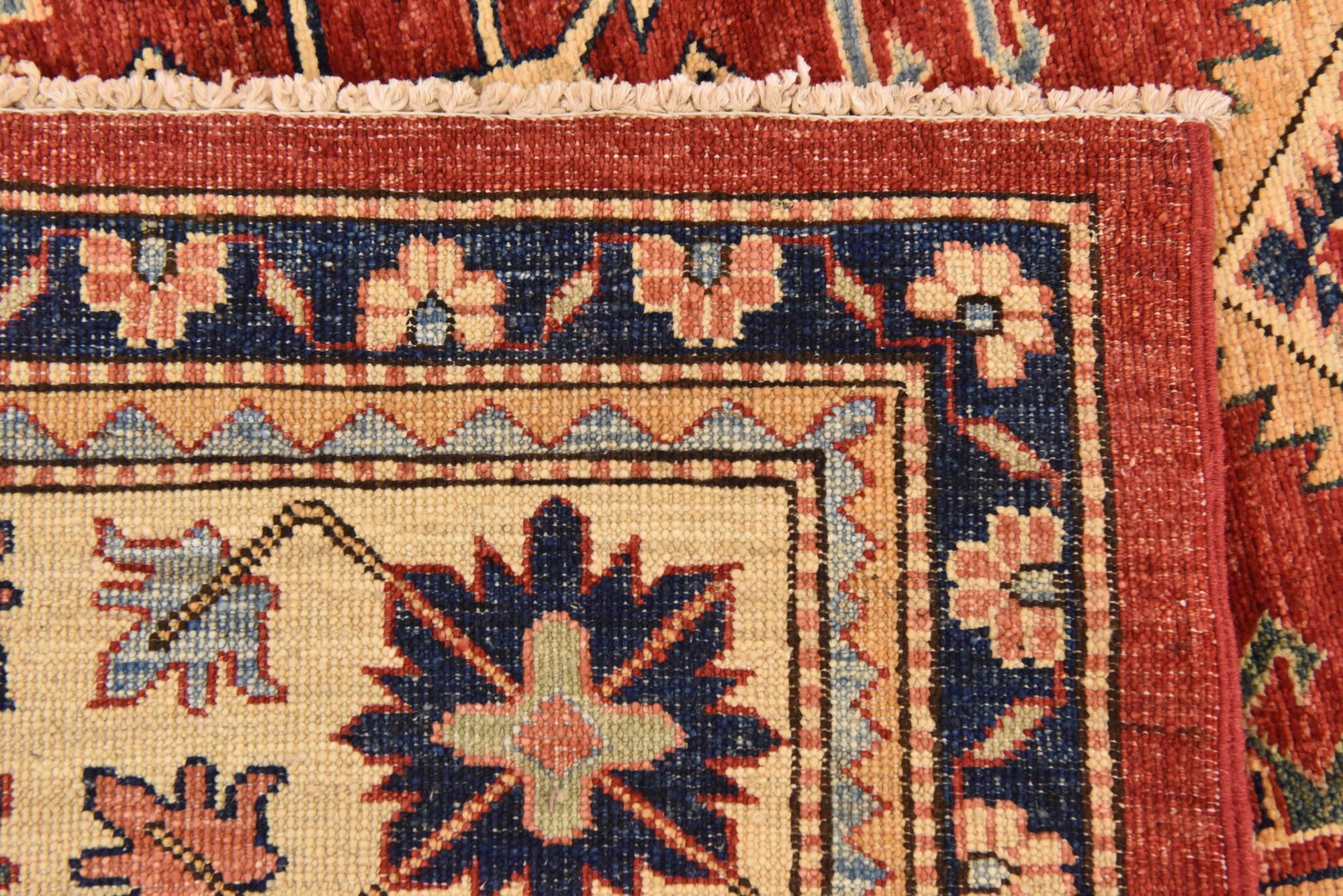 5' 8 x 8' 2 Hand Knotted Kazak Oriental Rug