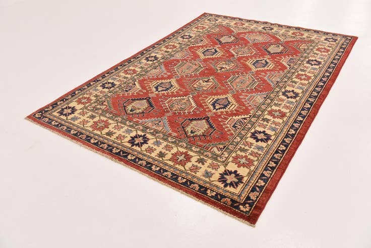 Detailansicht von 175cm x 250cm Handgeknüpft Kazak Orientalisch Teppich