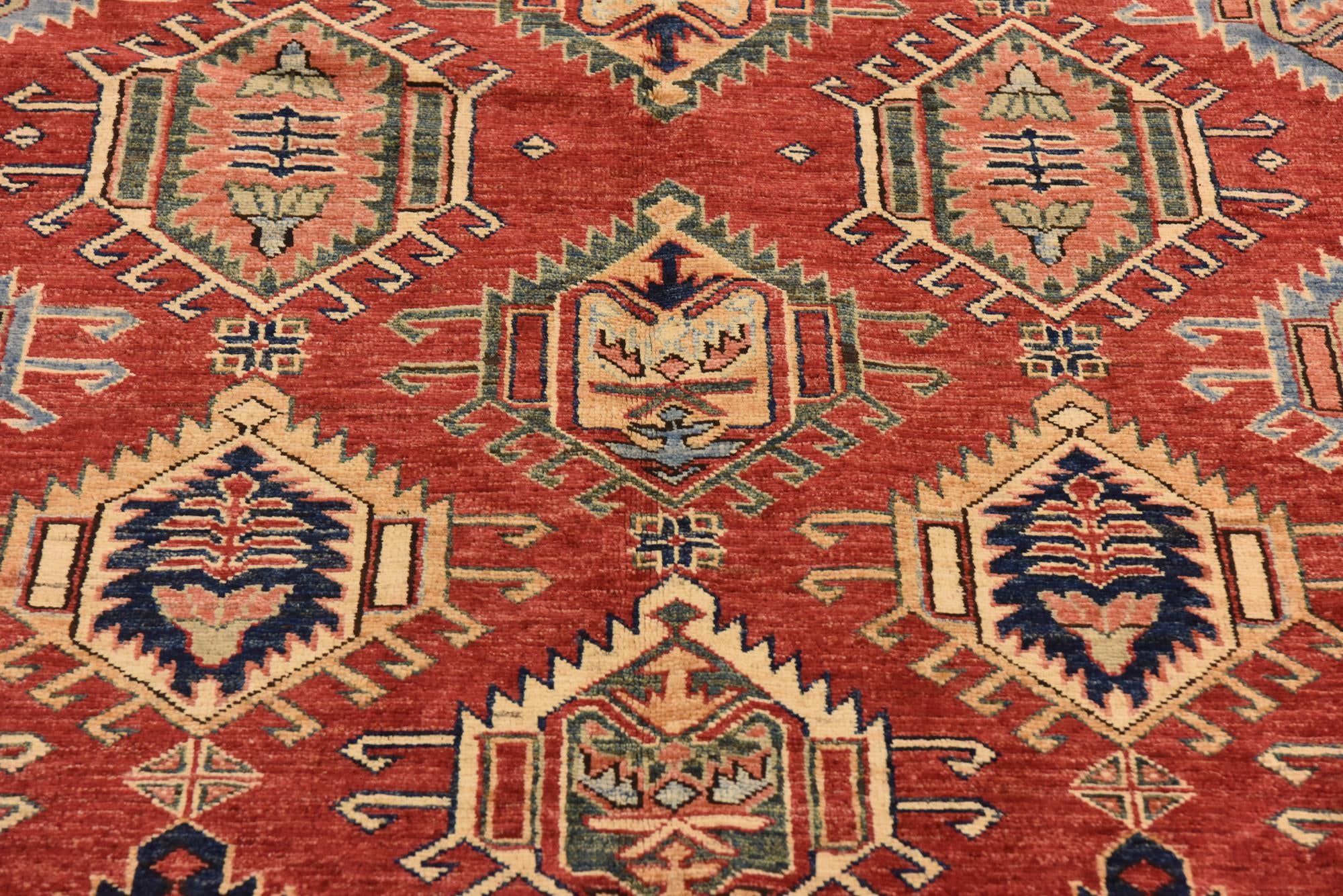 5' 8 x 8' 2 Hand Knotted Kazak Oriental Rug