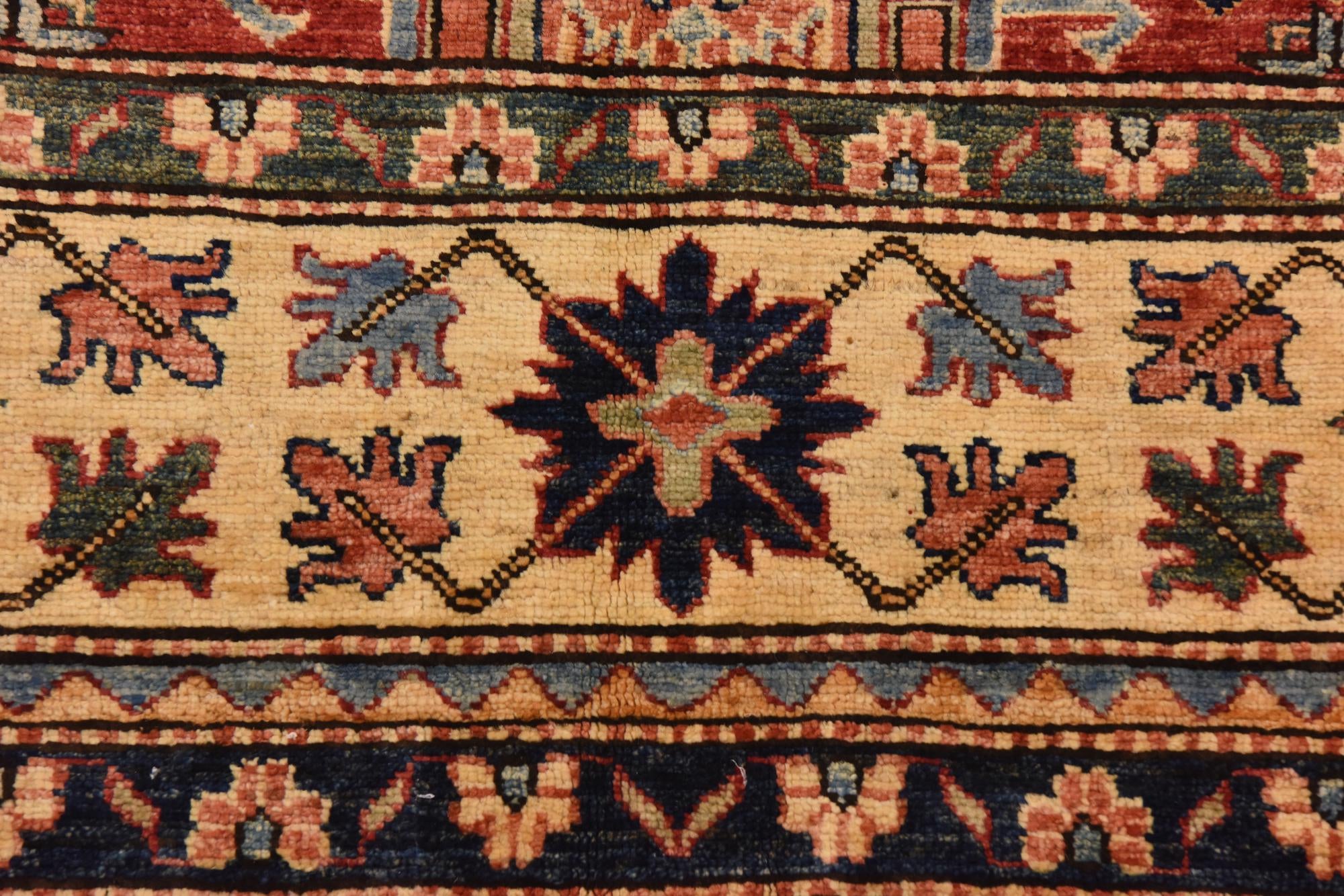 5' 8 x 8' 2 Hand Knotted Kazak Oriental Rug