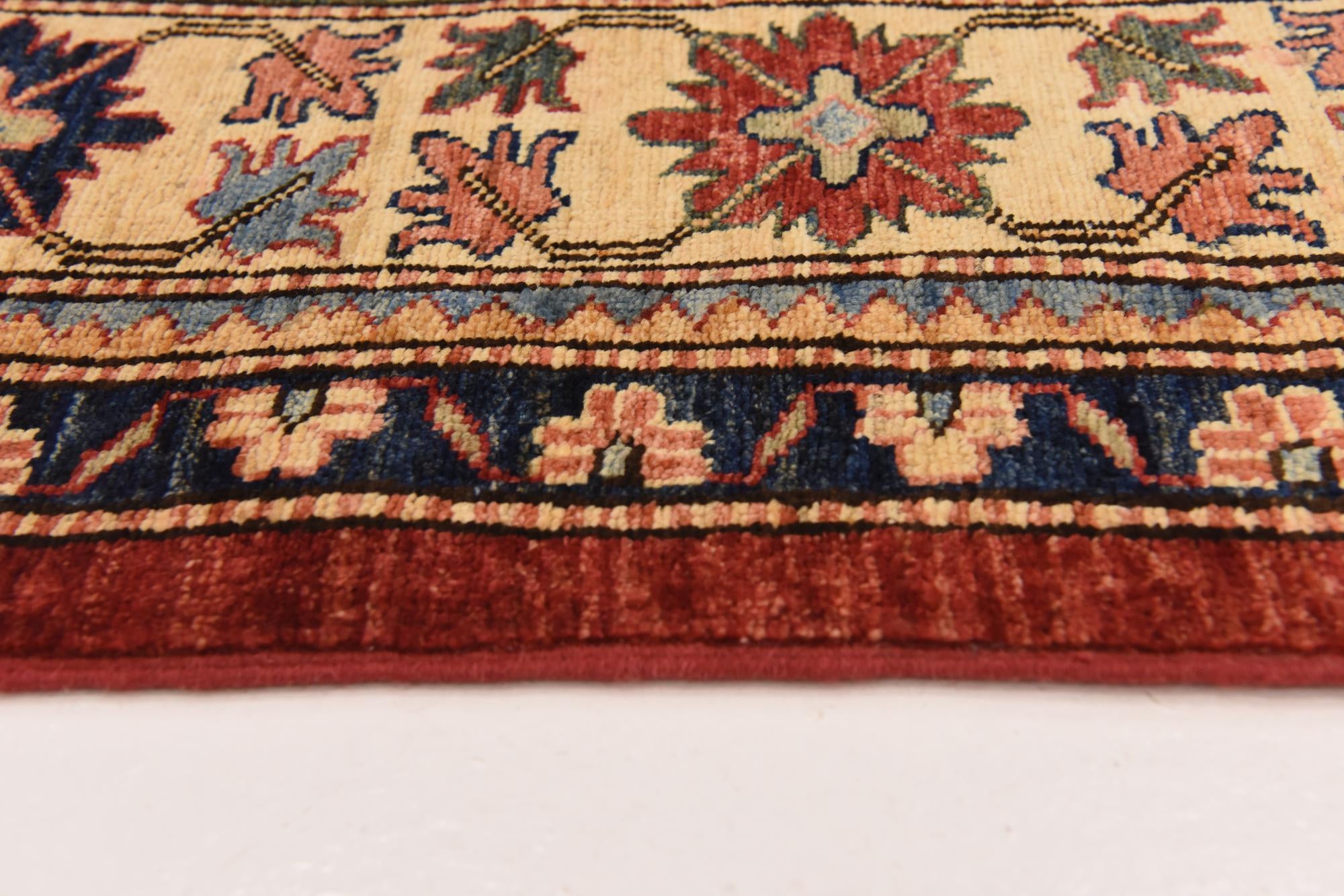 5' 8 x 8' 2 Hand Knotted Kazak Oriental Rug