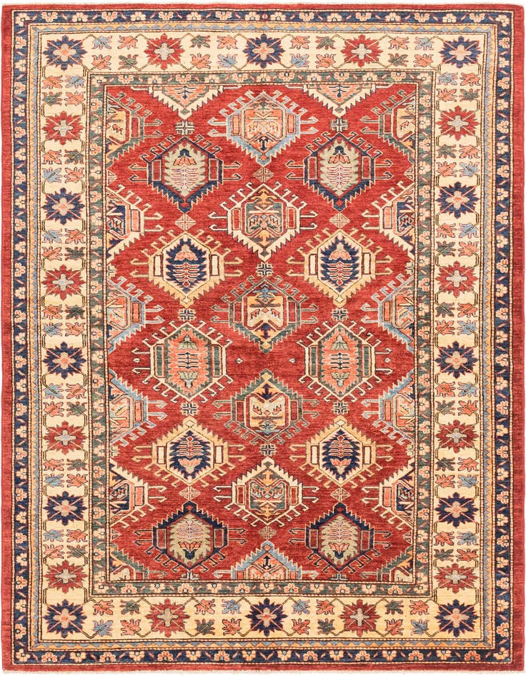 Detail image of 5' 8 x 8' 2 Hand Knotted Kazak Oriental Rug
