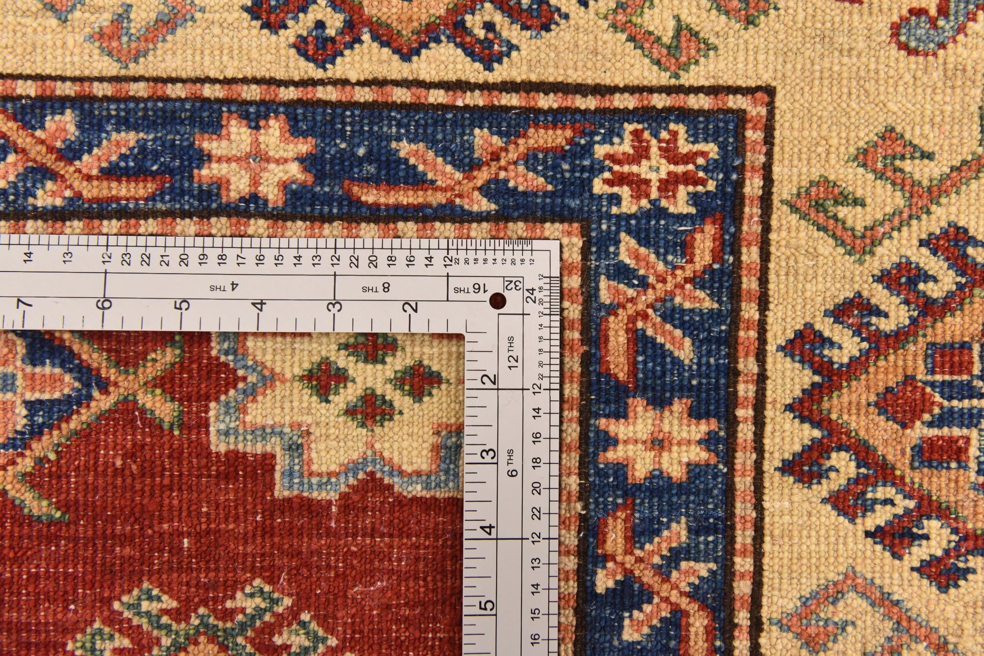5' 7 x 8' Hand Knotted Kazak Oriental Rug