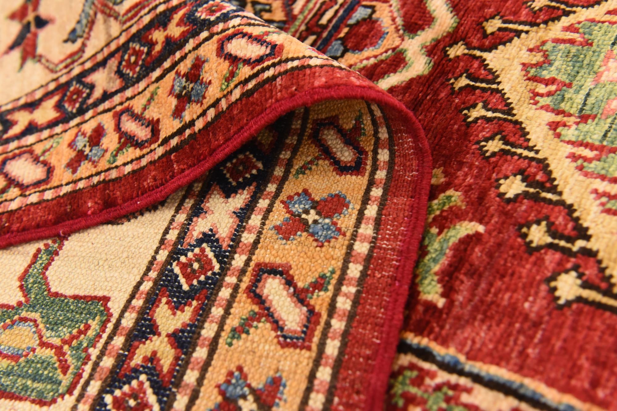 6' 1 x 7' 11 Hand Knotted Kazak Oriental Rug