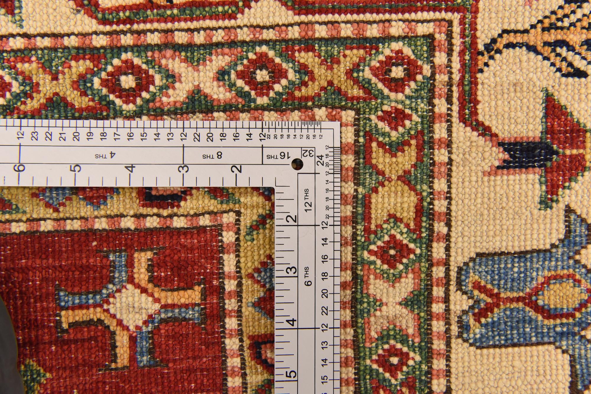 6' 1 x 7' 11 Hand Knotted Kazak Oriental Rug