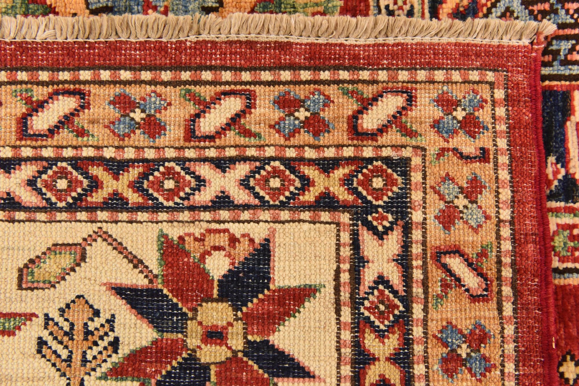 6' 1 x 7' 11 Hand Knotted Kazak Oriental Rug