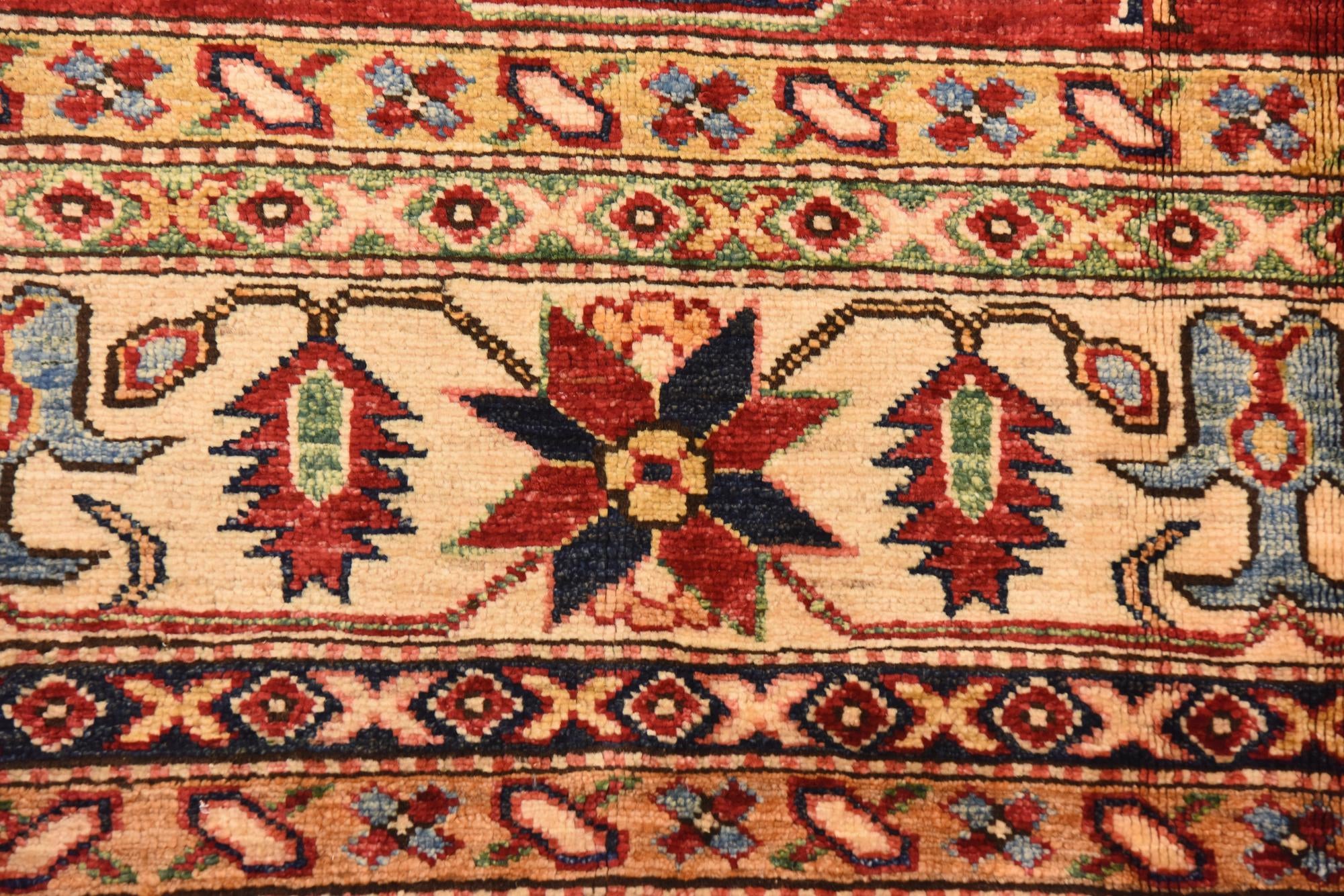6' 1 x 7' 11 Hand Knotted Kazak Oriental Rug