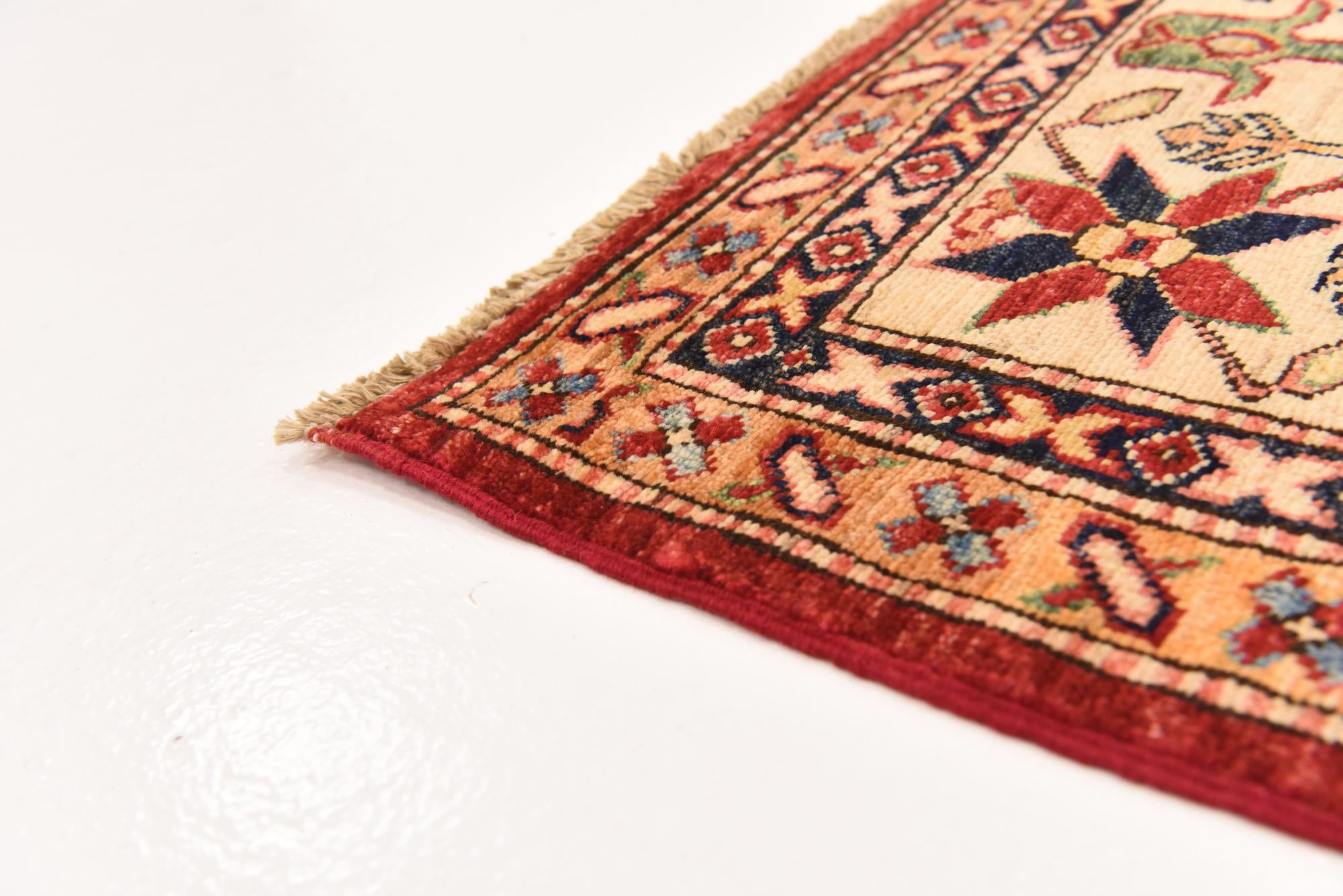 6' 1 x 7' 11 Hand Knotted Kazak Oriental Rug