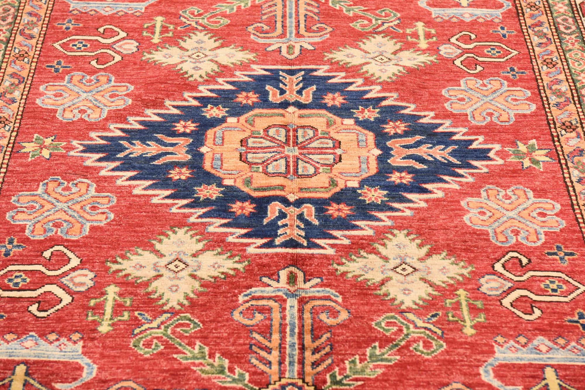 5' 7 x 9' Hand Knotted Kazak Oriental Rug