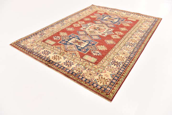 5' 10 x 7' 11 Hand Knotted Kazak Oriental Rug