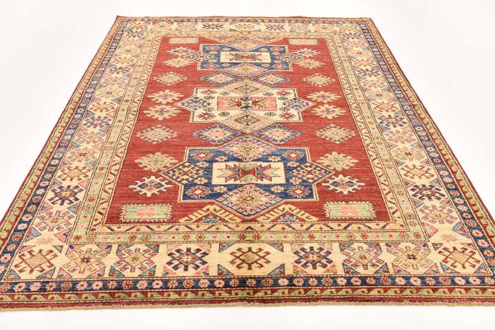 5' 10 x 7' 11 Hand Knotted Kazak Oriental Rug