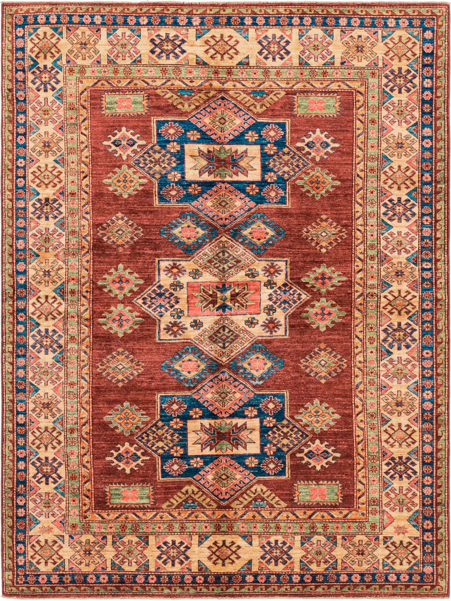 5' 10 x 7' 11 Hand Knotted Kazak Oriental Rug