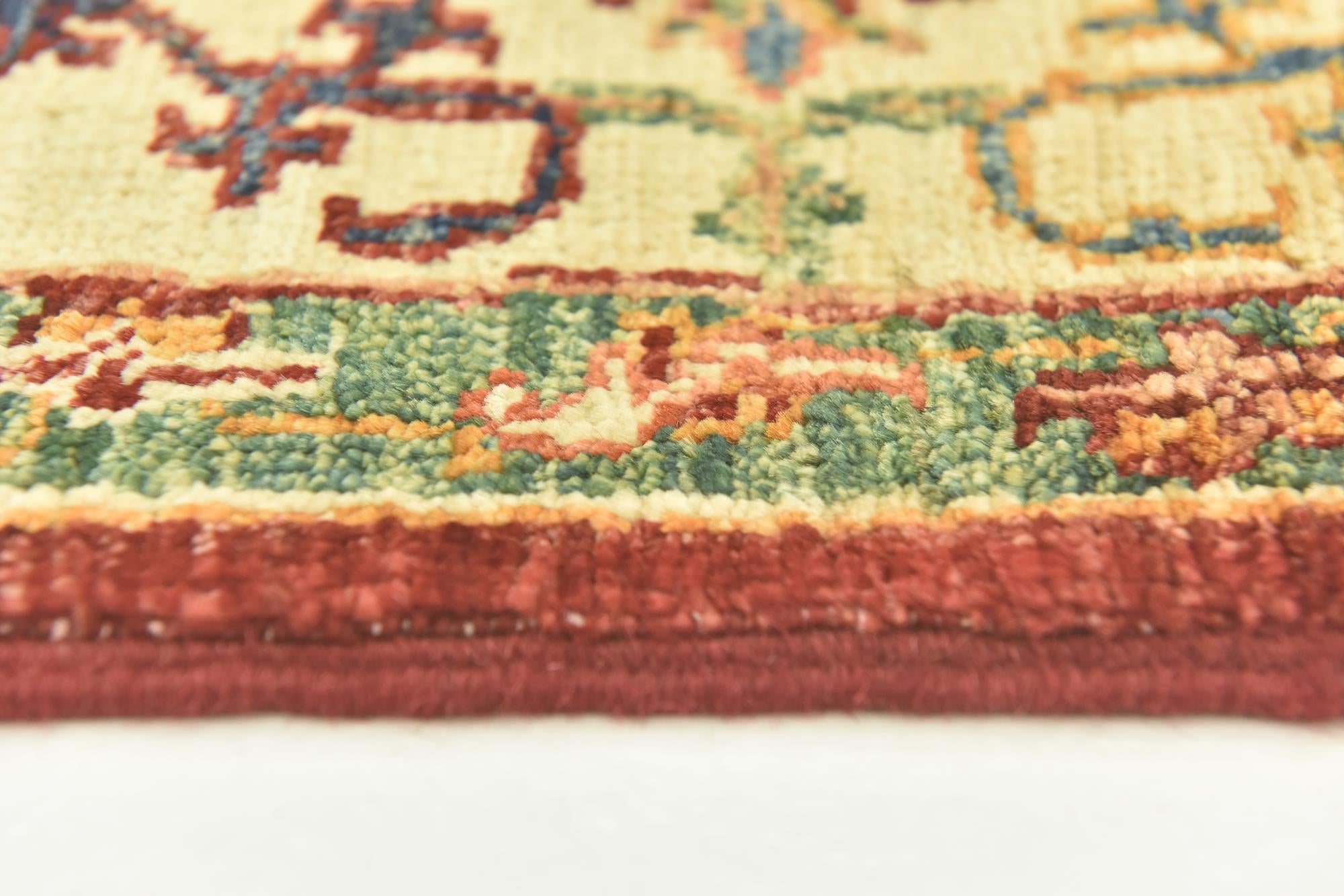 4' 3 x 6' 1 Hand Knotted Kazak Rug