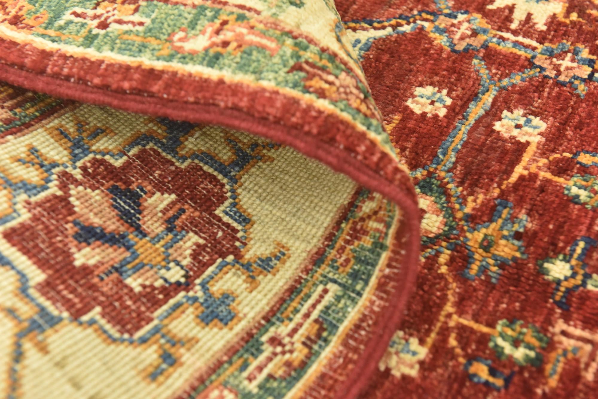 4' 3 x 6' 1 Hand Knotted Kazak Rug