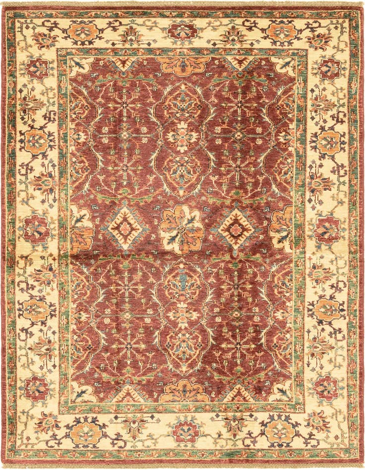 Detail image of 4' 3 x 6' 1 Hand Knotted Kazak Rug