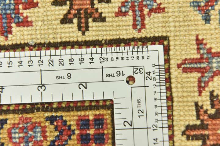 4' x 5' 8 Hand Knotted Kazak Rug