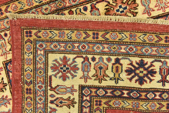 4' x 5' 8 Hand Knotted Kazak Rug